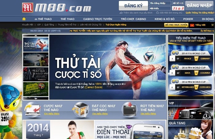 M88 có nhiều kèo cược hấp dẫn và nhiều chương trình khuyến mãi